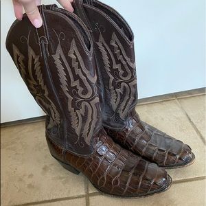 Alligator Skin Boots
